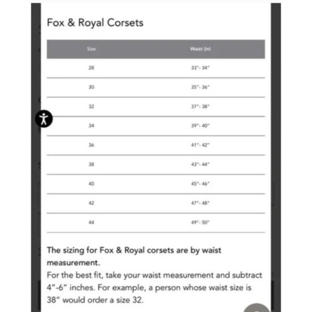 Fox & Royal City Chic Black Betty Trim Underbust Corset Sz 34 (39/40" Waist) NEW - Picture 14 of 16